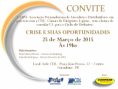 Palestra "Crise e suas oportunidades"